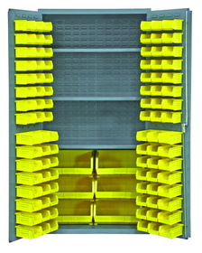 Vestil VSC-3501-102 storage cabinet-102 bins 36 x 72