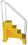 Vestil VST-4-Y polyethylene step stool yellow 4 step, Price/EACH