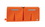 Vestil VTB-5-O traffic barriers 5 ft wide orange strip, Price/EACH