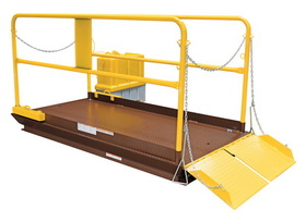 Vestil WL-100-5-48 prem truck scissor dock lift 5k 4x8 ft