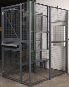 Vestil WPC-D-4X6-3 driver/trucker access cage 3 sided 4x6