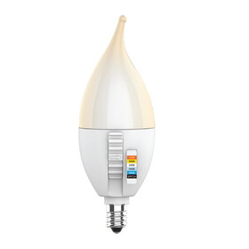 Feit Electric CFF40/6WYCA/2 5W (40W Replacement) Color Selectable E12 Base CA10 Flame Tip Dimmable LED Bulb (2-Pack)
