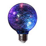 Feit Electric FY/G25/RGB/CR/LED/RP Crackle Glass RGB G25 LED Fairy Light