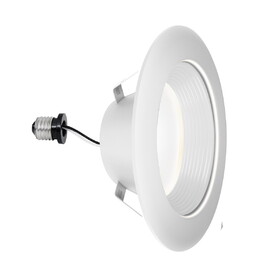 Feit Electric LEDR4DB/6WYCA 4 in. 7.7W (50W Replacement) Selectable White Deep Baffle Recessed LED Downlight