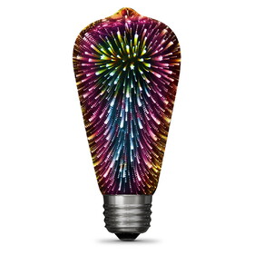 Feit Electric ST19/PRISM/LED/RP Infinity 3D Fireworks Effect LED ST19 Lightbulb