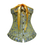 MUKA Gothic Court Empress Ruffle Waist Yellow Fashion Corset Top, Gift Idea