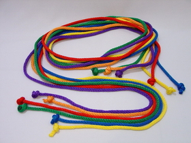Everrich EVA-0011 Durable Nylon Jump Ropes - set of 6 colors, 7' L