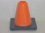 Everrich EVB-0028-1 Vinyl Cones - 6" H - square base, Orange, Price/piece
