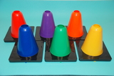 Everrich EVB-0028 Vinyl Cone - set of 6 colors, 6