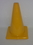 Everrich EVB-0031-2 Vinyl Cones - 12"H - square base, Yellow, Price/piece