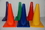 Everrich EVB-0032 Vinyl Cones - 18"H - square base - set of 6 colors, Price/set