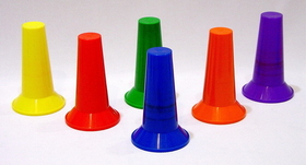 Everrich EVB-0044 Collapsable Cone - set of 48 pcs in 6 colors, 6" H