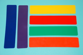 Everrich EVB-0051 Rectangular Marker - set of 6 colors, 13.5" x 3"