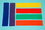Everrich EVB-0051 Rectangular Marker - set of 6 colors, 13.5" x 3", Price/set