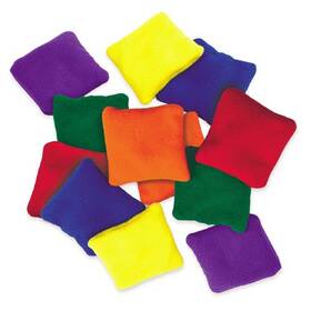 Everrich EVC-0024 Fleece Square Beanbags - 4" * 4" - set of 6 colors