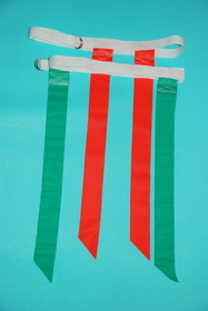 Everrich EVC-0033 Flag Belt - adjustable rip - 16" L * 1" W - set of 1 belt, 2 flags w/velcro