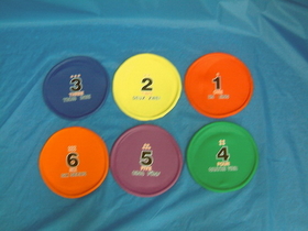 Everrich EVC-0112 8" Number Discs - set of 6 colors (PVC)