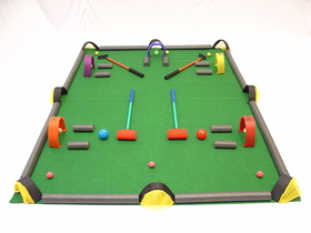 Everrich EVC-0147 Golf / Croquet / Billiards Game Set, 88"" L x 66"" W