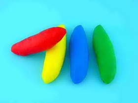 Everrich EVM-0027 Foam Sweet Potatos - set of 4 colors, 8" L