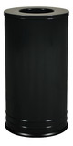Ex-Cell Kaiser INT1528 T-8 BLK DB International Collection Powder Coated Receptacle w/ Flat Lid