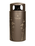 Ex-Cell Kaiser NS33-BB T Nature Series Bamboo Trash Receptacle