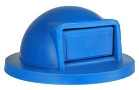Ex-Cell Kaiser RC-55 LID TDM RBL PL Blue Push Door LLDPE Dome Top