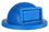 Ex-Cell Kaiser RC-55 LID TDM RBL PL Blue Push Door LLDPE Dome Top, Price/EA