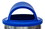 Ex-Cell Kaiser RC-55 LID TND RBL PL Blue Pass-Through LLDPE Dome Top, Price/EA