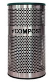 Ex-Cell Kaiser VCC-33 PERF SS Venue Collection Compost Receptacle