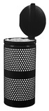 Ex-Cell Kaiser WR-10R CVR Landscape Series Perforated Waste Receptacle with Lid