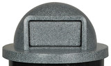 Ex-Cell Kaiser WR-55 LID TDM GR PL Granite Push Door LLDPE Dome Top