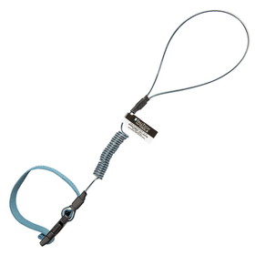 FallTech 2 lb Stretch-coil and Web ANSI Hard Hat Tether, 18"