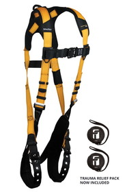 FallTech Journeyman Flex&#174; Aluminum 1D Standard Non-belted Full Body Harness, Tongue Buckle Leg Adjustment