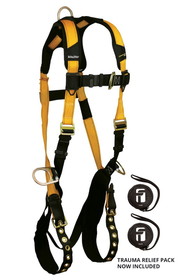 FallTech Journeyman Flex&#174; Steel 3D Standard Non-belted Full Body Harness, Tongue Buckle Leg Adjustment