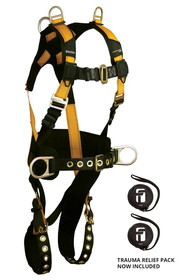 FallTech Journeyman Flex&#174; Steel 5D Construction Retrieval Full Body Harness