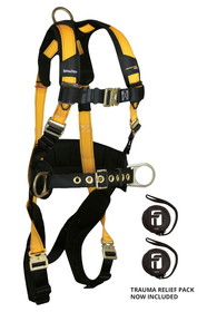 FallTech Journeyman Flex&#174; Steel 3D Construction Belted Full Body Harness