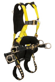 FallTech Journeyman&#174; 6D Tower Climber&#174; Full Body Harness, Removable Suspension and Positioning Seat