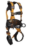 FallTech Advanced ComforTech® Gel 4D Construction Climbing Full Body Harness, Tongue Buckle Leg Adjustment