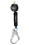 FallTech 72706SA6 6' Web Mini SRD Single-leg Swivel Eye+Alum Captive-eye Carabiner