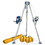 FallTech 7507 8' Confined Space Tripod System with 60' Galvanized Steel Personnel Winch, 8' Tripod Kit with 7297 Winch and Storage Bags