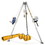 FallTech 7507 8' Confined Space Tripod System with 60' Galvanized Steel Personnel Winch, 8' Tripod Kit with 7297 Winch and Storage Bags