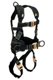 FallTech Arc Flash Nomex® 3D Construction Belted Rescue Full Body Harness, Quick Connect Adjustments