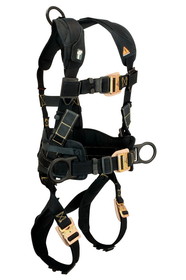 FallTech Arc Flash Nomex&#174; 3D Construction Belted Rescue Full Body Harness, Quick Connect Adjustments