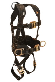 FallTech Arc Flash Construction Belted Looped Full Body Harness, Quick Connect Adjustments