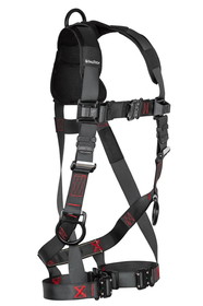 FallTech FT-Iron 3D Standard Non-belted Full Body Harness, Quick Connect Buckle Leg Adjustment