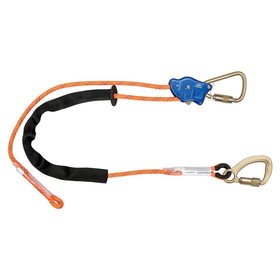 FallTech Tower Climber&#174; Rope Positioning Lanyard with Aluminum Adjuster with Steel Carabiners