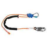 FallTech Tower Climber® Rope Positioning Lanyard with Aluminum Adjuster with Aluminum Snap Hook and Carabiner