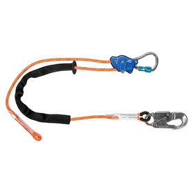 FallTech Tower Climber&#174; Rope Positioning Lanyard with Aluminum Adjuster with Aluminum Snap Hook and Carabiner