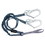 FallTech 8259 6' Internal Energy Absorbing Lanyard, Single-leg with Steel Snap Hooks