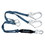 FallTech 8260734 4' ViewPack&#174; Energy Absorbing Lanyard, Double-leg with Steel Connectors